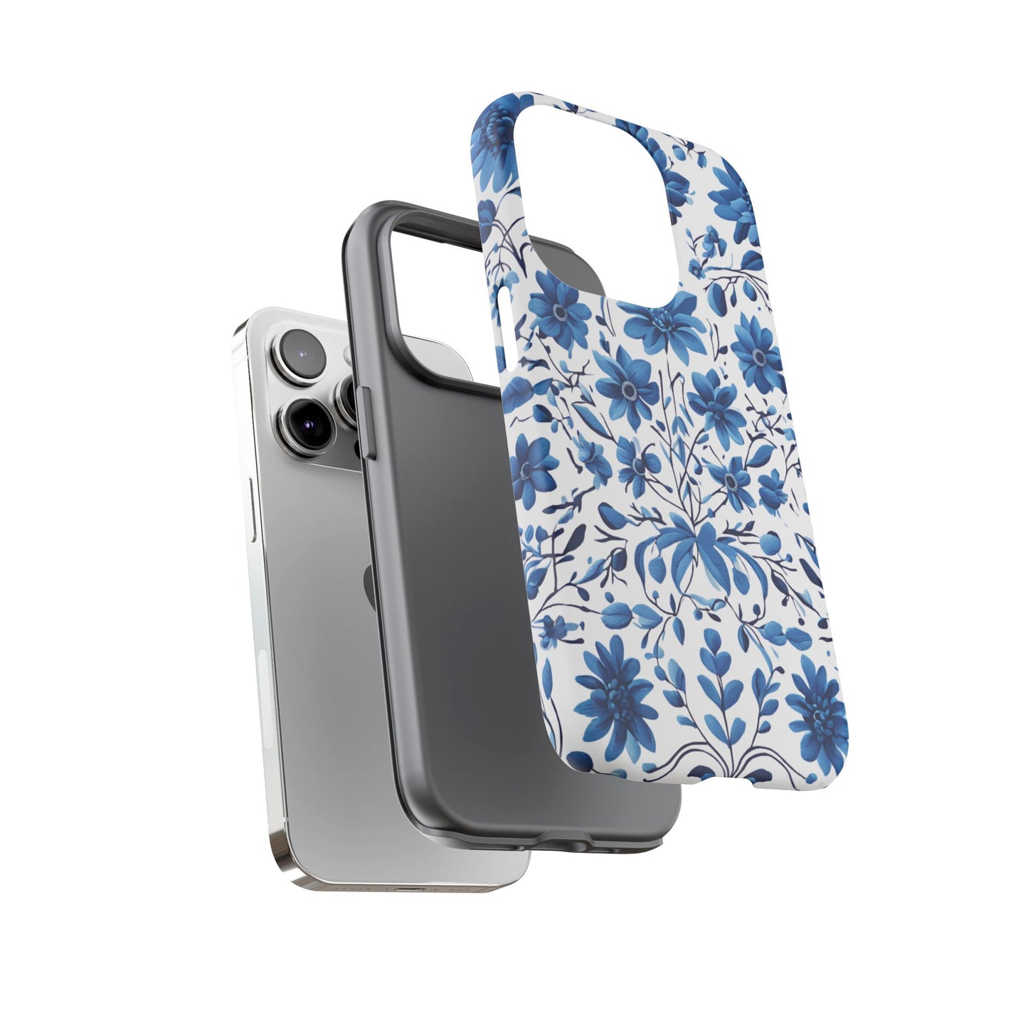 Blue Floral Petrakivka Tough Cases