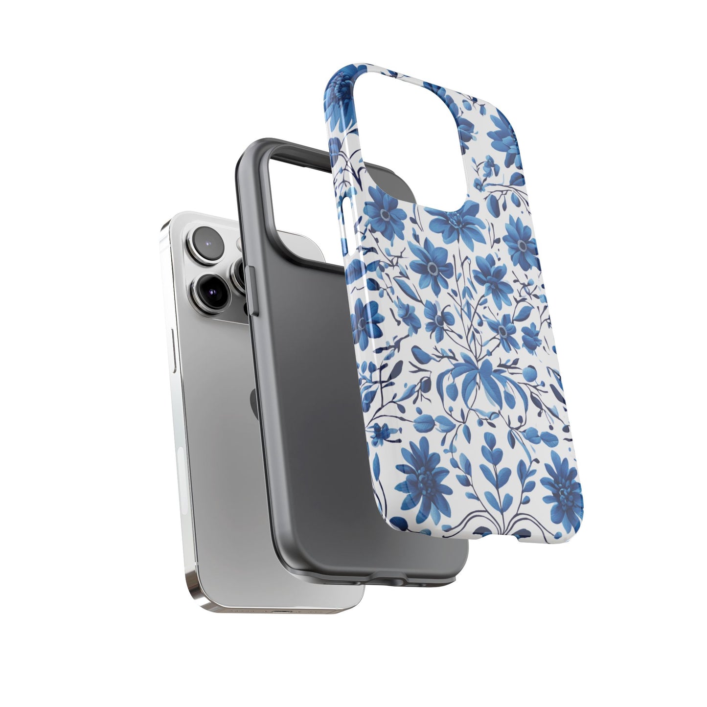 Blue Floral Petrakivka Tough Cases