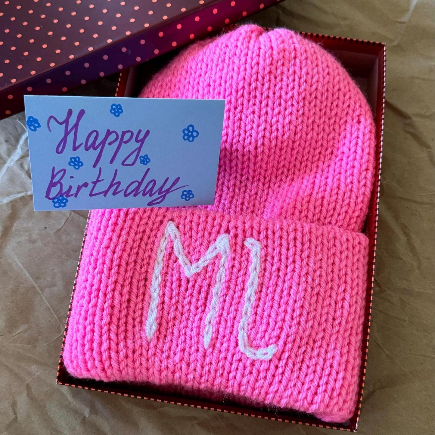 Personalized Knit Hat - Cozy & Cute - Unisex Gift Idea - Customizable Colors