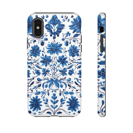 Blue Floral Petrakivka Tough Cases