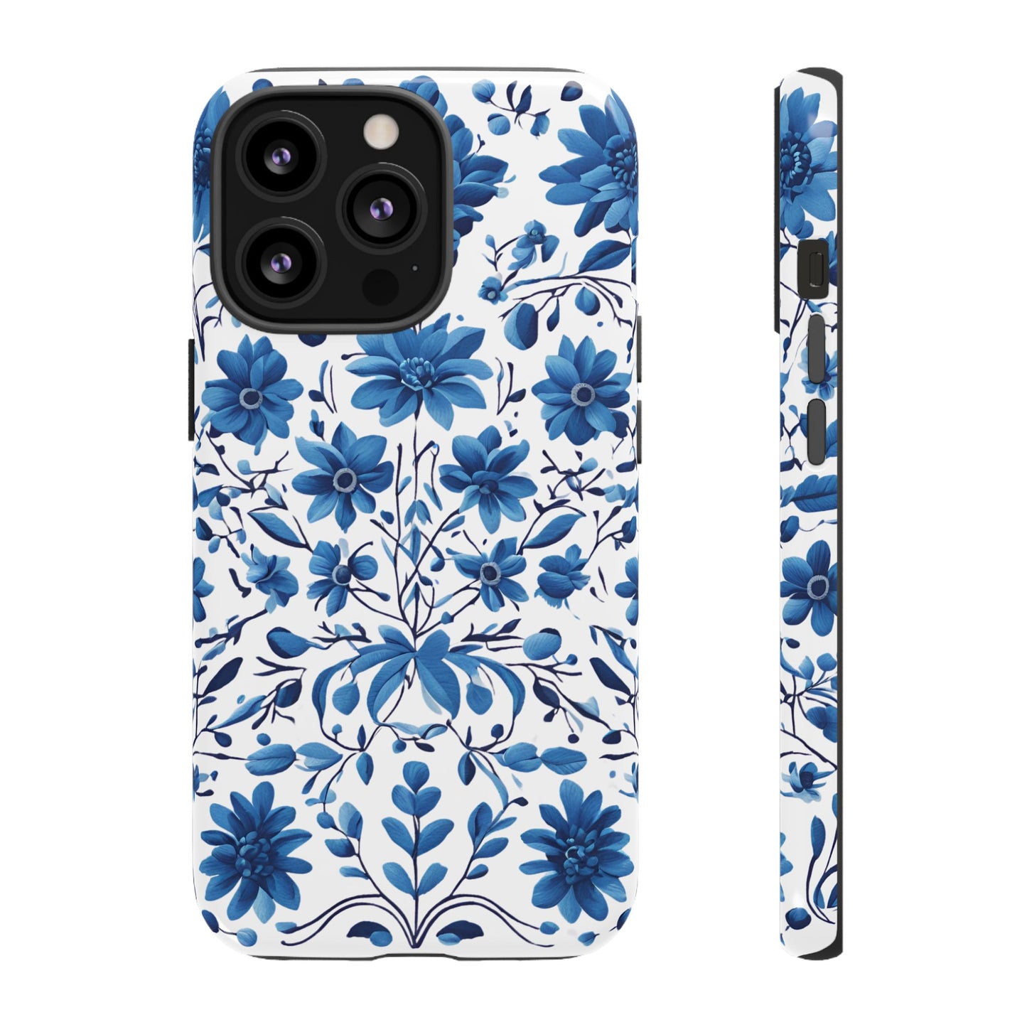 Blue Floral Petrakivka Tough Cases